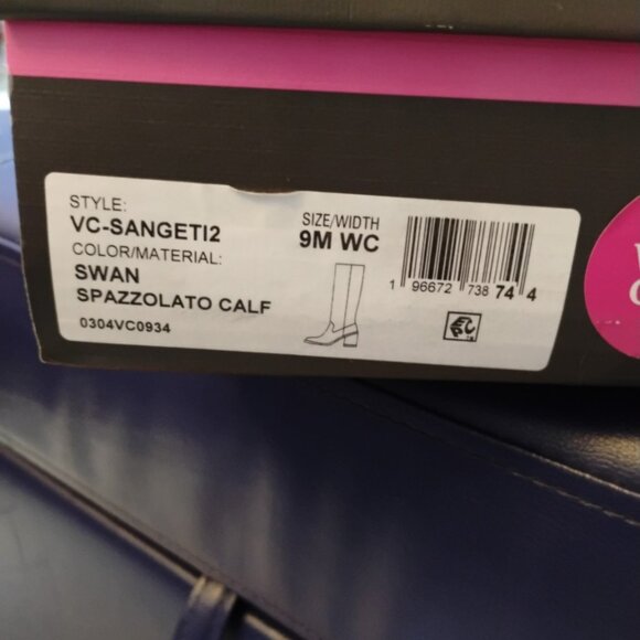 Vince Camuto Wide Calf Knee-High Boots – Swan – Size 9WC - Picture 6 of 7